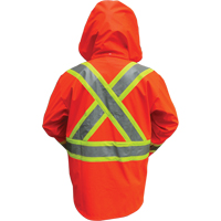 Vestes de s&eacute;curit&eacute; imperm&eacute;ables ignifuges haute visibilit&eacute; en polyur&eacute;thane, Petit, Orange haute visibilit&eacute; Distribution Élite MP