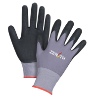 Gants ZX-1 de premi&egrave;re qualit&eacute; compatibles avec les &eacute;crans tactiles, 6/T-petit, R&ecirc;vetement Mousse de nitrile, Calibre 15, Enveloppe en Nylon Distribution Élite MP