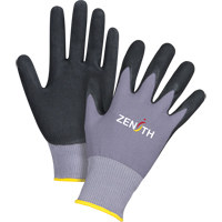 Gants ZX-1 de premi&egrave;re qualit&eacute; compatibles avec les &eacute;crans tactiles, 9/Grand, R&ecirc;vetement Nitrile/Mousse de nitrile, Calibre 15, Enveloppe en Nylon Distribution Élite MP