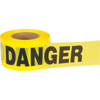 "Danger" Barricade Tape, Bilingual, 3" W x 1000' L, 2.5 mils, Black on Yellow Distribution Élite MP