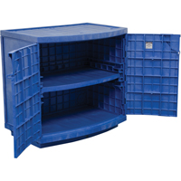 Polyethylene Corrosive/Acid Cabinet, 24 gal., 36" x 35" x 25" Distribution Élite MP