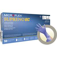 Supreno&reg; EC Gloves, Small, Nitrile, 5.5-mil, Powder-Free, Purple, Class 2 Distribution Élite MP