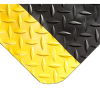 Tapis Smart No 497, Losange, 4' x 10' x 1", Noir/Jaune, PVC/Ur&eacute;thane Distribution Élite MP