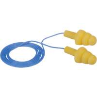 Bouchons d'oreilles pr&eacute;moul&eacute;s E-A-R Ultrafit, Avec cordon, Vrac - Sac en poly, 25 dB NRR, Taille unique Distribution Élite MP