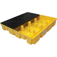 Poly-Slim-Line Spill Pallet without Drain, 66 US gal. Spill Capacity, 49" x 49" x 8.75" Distribution Élite MP
