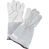 Standard-Duty Snug Wrist Work Gloves, Medium, Goat Grain Palm Distribution Élite MP