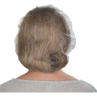 Non-Woven Bouffant Caps, Polypropylene, 21"/Large, White Distribution Élite MP