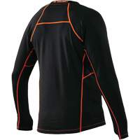 Long Sleeve Thermal Shirts, Men's, Medium, Black Distribution Élite MP