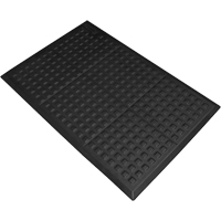 Tapis antifatigue Connect No 502 Rejuvenator pour poste de travail simple, Polyur&eacute;thane, 3' la c, 5' lo, 5/8" &eacute;paisseur, Noir Distribution Élite MP