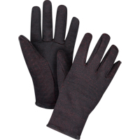 Gants de jersey, Grand, Brun, Molleton rouge, &agrave; enfiler Distribution Élite MP