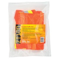 Surveyor's Safety Vest, High Visibility Orange, Large, Polyester Distribution Élite MP