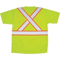 CSA Compliant T-Shirt, Polyester, Medium, High Visibility Lime-Yellow Distribution Élite MP
