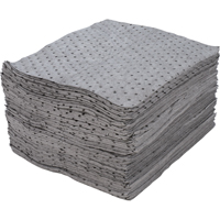 Feuilles absorbantes en fibres fines de premi&egrave;re qualit&eacute;, Universel, 15" x 17", 30 gal. d'absorption Distribution Élite MP