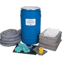 Large-Capacity Spill Kit, Universal, Drum, 30 US gal. Absorbancy Distribution Élite MP