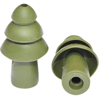 BattlePlugs&reg; Earplugs Replacement Tip, Uncorded, Bulk - Polybag, 24 dB NRR, Medium Distribution Élite MP
