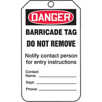 &eacute;tiquettes de s&eacute;curit&eacute;, Plastique, 3-3/8" la x 5-3/4" h, Anglais Distribution Élite MP
