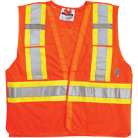 Vestes de s&eacute;curit&eacute; pour la circulation, Orange haute visibilit&eacute;, 2T-Grand/3T-Grand, Polyester Distribution Élite MP