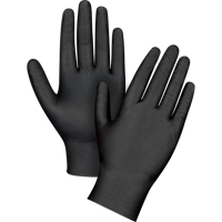 Gants d'examen de poids lourd &agrave; prise tactile, Petit, Nitrile, 8 mils, Sans poudre, Noir Distribution Élite MP