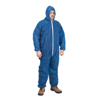 Hooded Coveralls, Medium, Blue, Polypropylene Distribution Élite MP