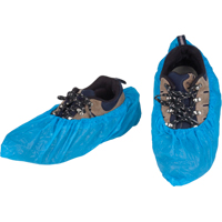 CPE Shoe Covers, 2X-Large, Polyethylene, Blue Distribution Élite MP