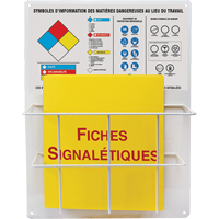 Panneaux de style panier pour mati&egrave;res dangereuses, Français, Compris reliures Distribution Élite MP