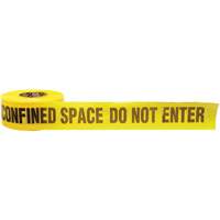 Barricade Tape, English, 3" W x 1000' L, 3 mils, Black on Yellow Distribution Élite MP