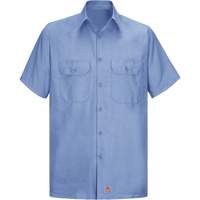 Chemise &agrave; manches courtes en tissu ind&eacute;chirable, Hommes, 3T-Grand, Bleu Distribution Élite MP