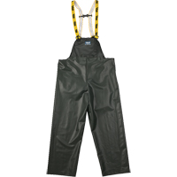 Pantalon de pluie &agrave; bavette Journeyman r&eacute;sistant aux produits chimiques, Petit, Vert, Polyester/PVC Distribution Élite MP