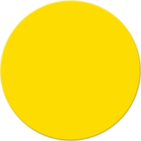 Armor Stripe Lean/5S Markers, Circle, 6" L x 6" W, Yellow, Plastic Distribution Élite MP