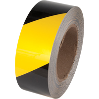 Tuff Mark&reg; Floor Marking Tape, 4" x 100', Polyester, Black and Yellow Distribution Élite MP