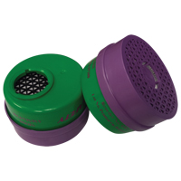 Respirator Cartridge, Combination Gas/Vapour Cartridge and Particulate Filter, Ammonia/Methylamine/P100 Filter Distribution Élite MP