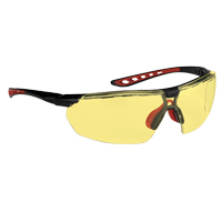 Lunettes de s&eacute;curit&eacute; s&eacute;rie Falcon Dynamic, Lentille Ambr&eacute;e, Antibu&eacute;e, ANSI Z87+/R&eacute;pond ou surpasse la norme CSA Z94.3 Distribution Élite MP