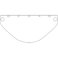 Visi&egrave;re d&eacute;coup&eacute;e &agrave; l'emporte-pi&egrave;ce Dynamic, PETG, Teinte Transparent Distribution Élite MP