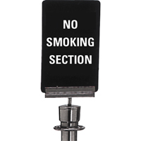 Enseigne de contr&ocirc;le des foules  No Smoking , 11" x 7", Plastique, Anglais Distribution Élite MP