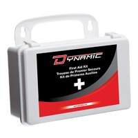 Trousse de premiers soins pour auto Dynamic, Dispositif m&eacute;dical Classe 1, Boîte en plastique Distribution Élite MP