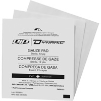 Gaze Dynamic, Tampon, 2" lo x 2" la, St&eacute;rile, Dispositif m&eacute;dical Classe 1 Distribution Élite MP