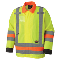 6007 Breathable Traffic Safety Jacket, Polyester, High Visibility Lime-Yellow, X-Small Distribution Élite MP