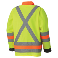 6007 Breathable Traffic Safety Jacket, Polyester, High Visibility Lime-Yellow, X-Small Distribution Élite MP