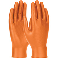 Gants jetables ambidextres Grippaz Skins, Petit, Nitrile, 6 mils, Sans poudre, Orange Distribution Élite MP