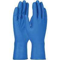 Gants Grippaz, Petit, Nitrile, 8 mils, Sans poudre, Bleu Distribution Élite MP