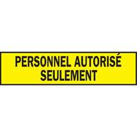 Warning Barricade Tape, French, 3" W x 200' L, 3.5 mils, Black on Yellow Distribution Élite MP