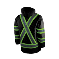 Lined Safety Parka, Black, Large Distribution Élite MP