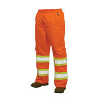 300D Safety Rain Pant, Polyester, Large, High Visibility Orange Distribution Élite MP