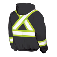 Insulated Safety Hoodie, Polyester, Large, Black Distribution Élite MP
