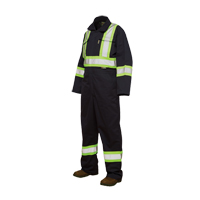 Unlined Safety Coveralls, Large, Navy Blue Distribution Élite MP