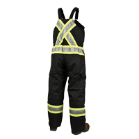 Lined Safety Overalls, Polyester/Polyurethane, Large, Black Distribution Élite MP