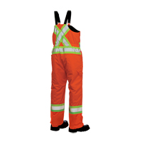 Lined Safety Overalls, Polyester/Polyurethane, Large, High Visibility Orange Distribution Élite MP