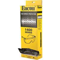 Lunettes de s&eacute;curit&eacute; s&eacute;rie 1400 Veratti Tuff Spec avec boîte distributrice Encon, Lentille Transparent, ANSI Z87+/R&eacute;pond ou surpasse la norme CSA Z94.3 Distribution Élite MP