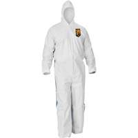 Kleenguard A40 Coveralls with Breathable Back, Large, Blue/White, Microporous/SMS Distribution Élite MP