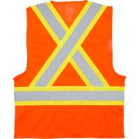 Veste de s&eacute;curit&eacute; pour la circulation, Orange haute visibilit&eacute;, 2T-Grand, Polyester Distribution Élite MP
